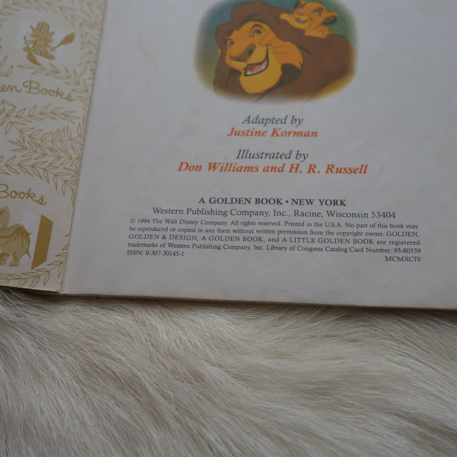 Disney's The Lion King (Little Golden Book) used book depot