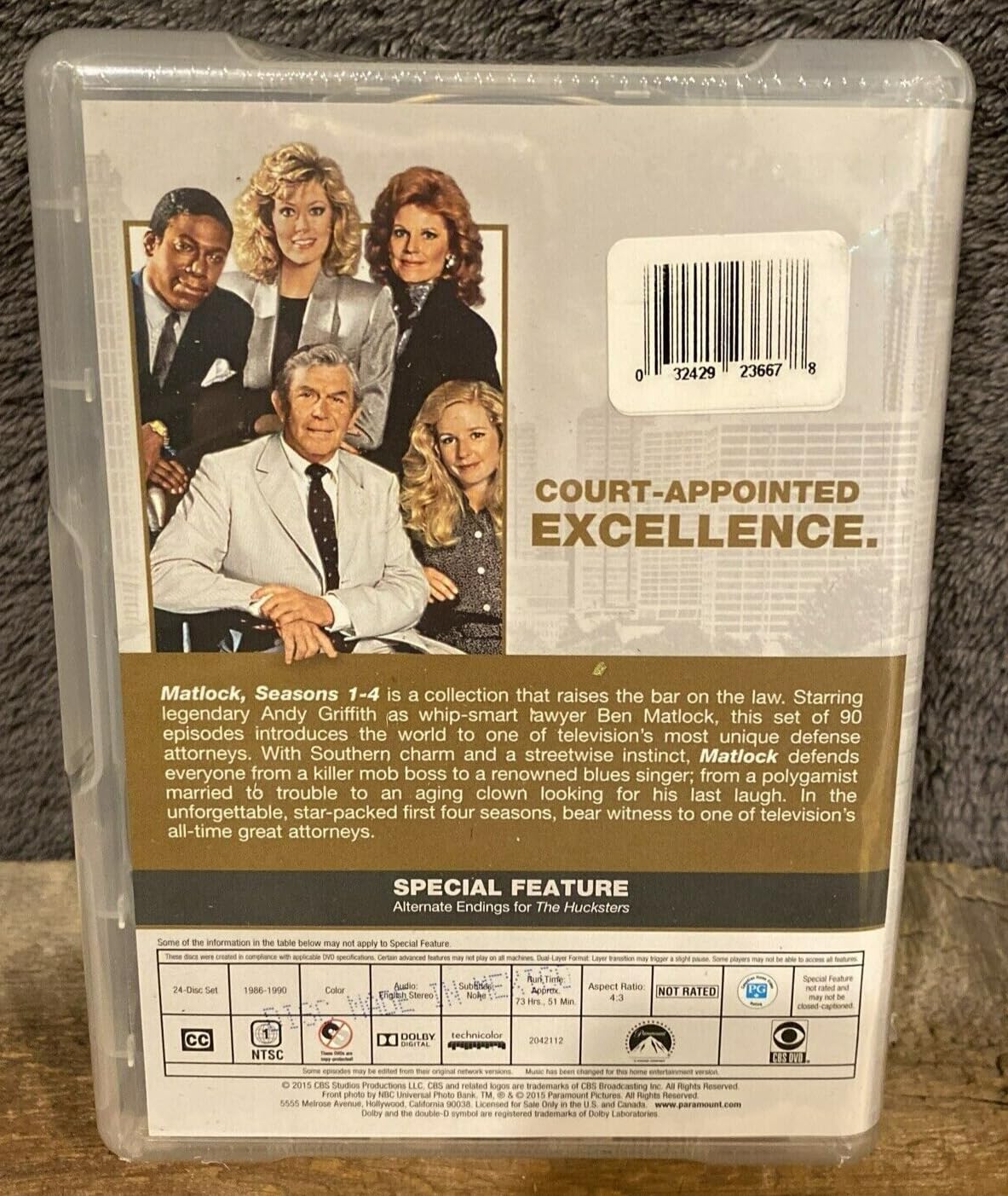 MATLOCK: Complete Seasons 1-4 TV Series (1 2 3 4) Andy Griffith used book depot