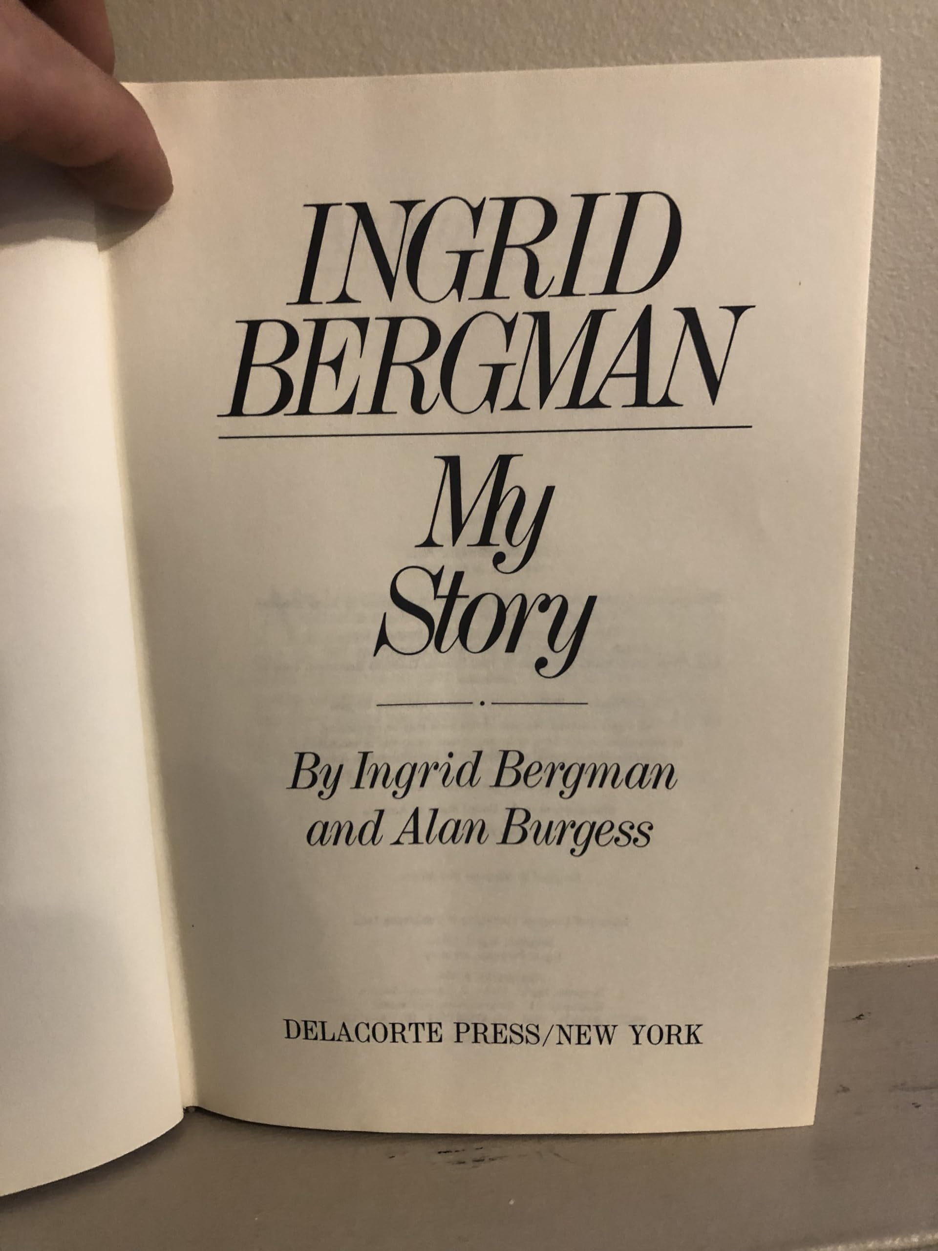Ingrid Bergman: My Story used book depot