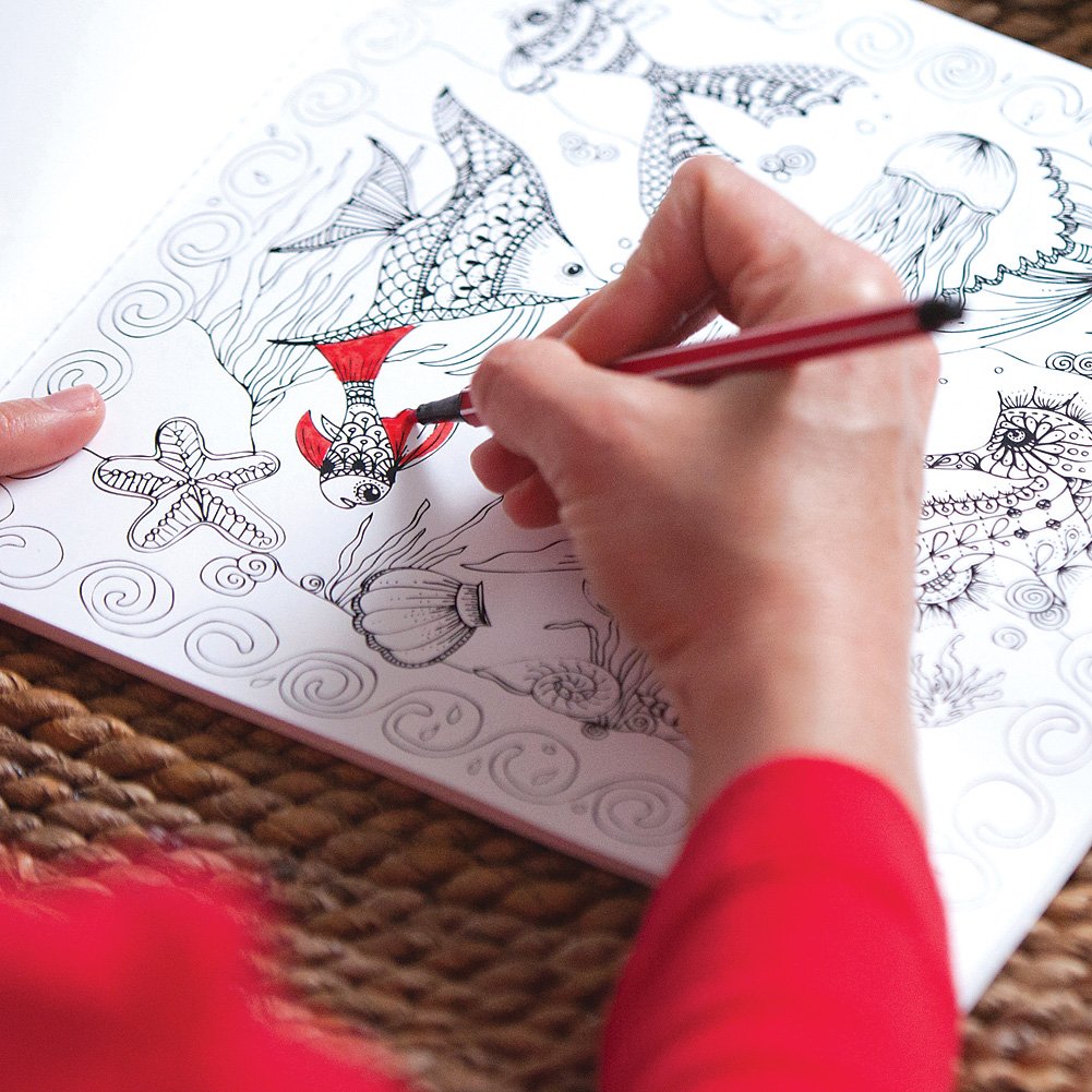 Colorama Magic Path Coloring Book, Create Beautiful Pencil Art used book depot