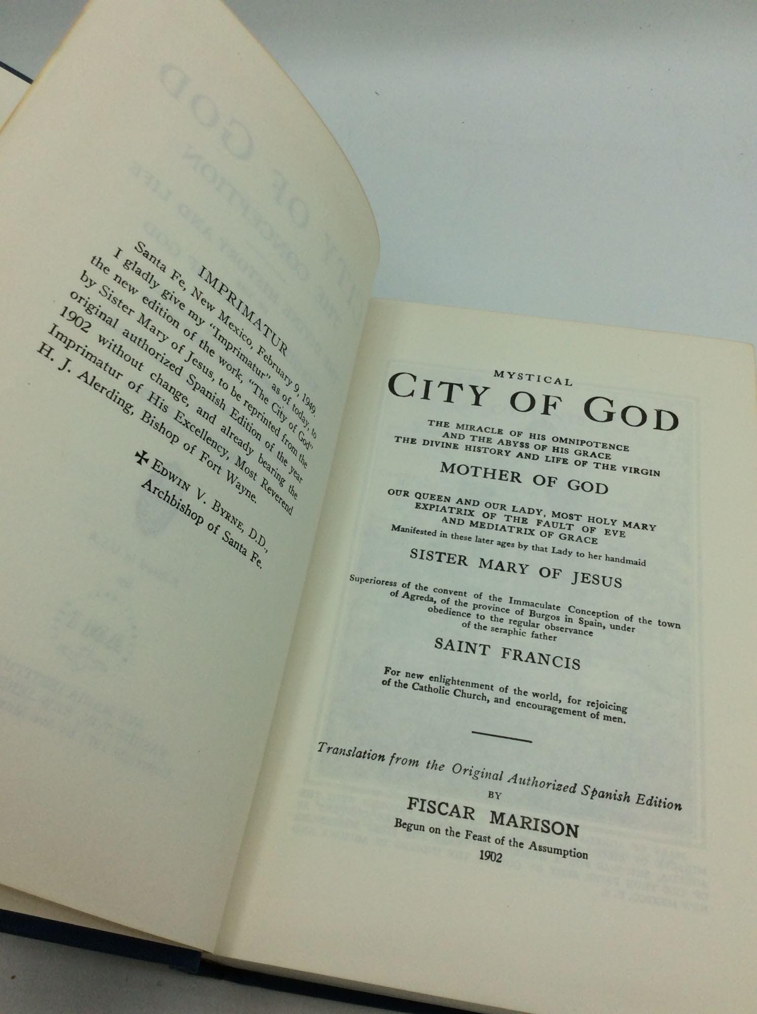 Mystical City Of God: The Transfixion : The Divine History and Life of the Virgin Mother of God used book depot