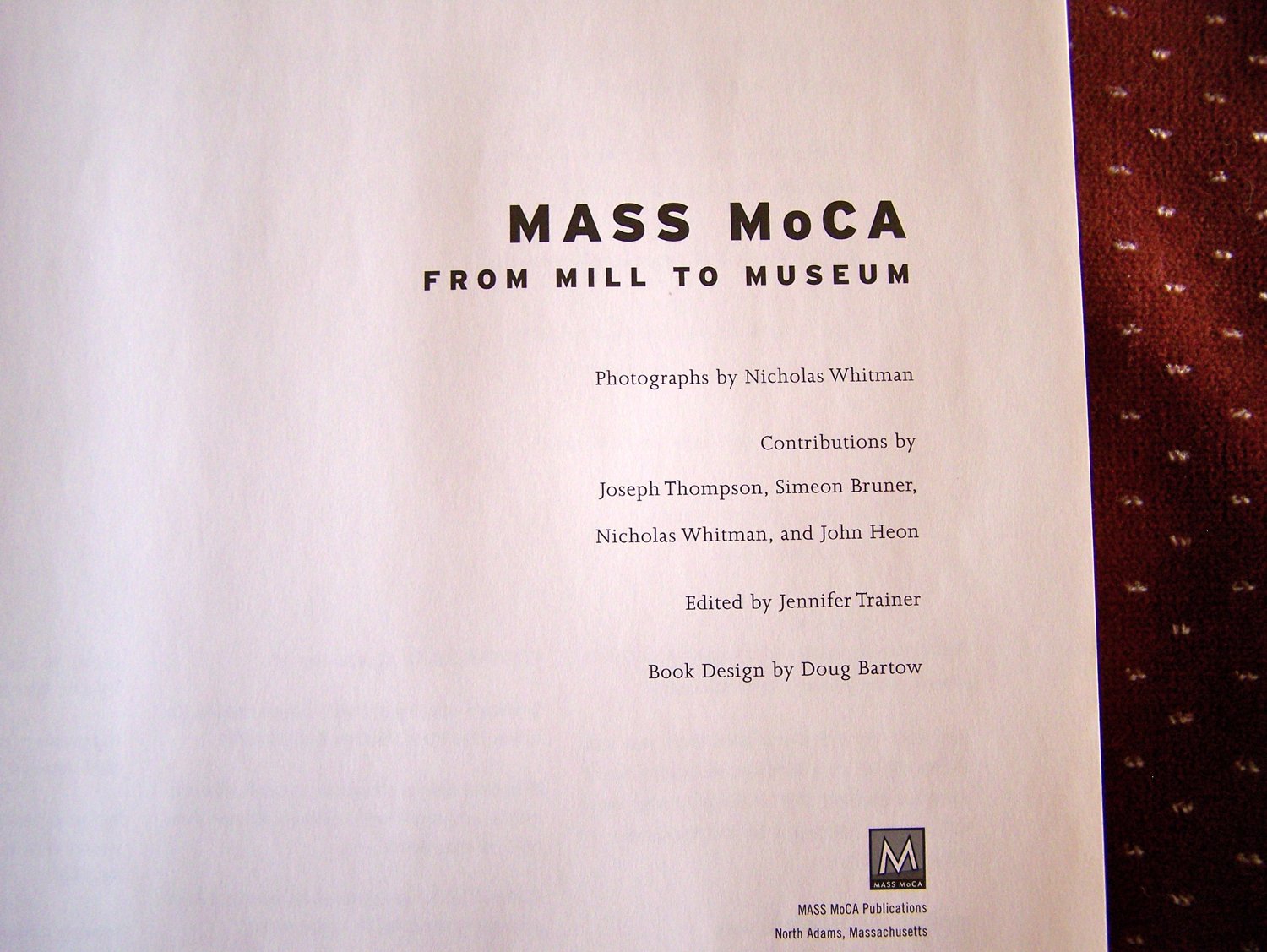 Mass Moca: From Mill to Museum used book depot