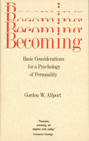 Becoming: Basic Considerations for a Psychology of Personality (The Terry Lectures Series) used book depot