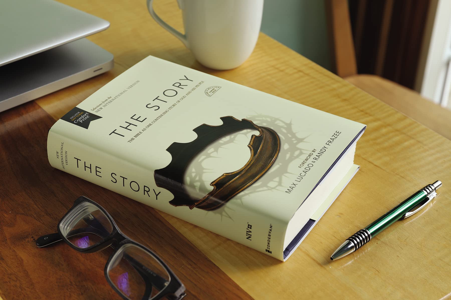 NIV, The Story, Hardcover, Comfort Print: The Bible as One Continuing Story of God and His People used book depot