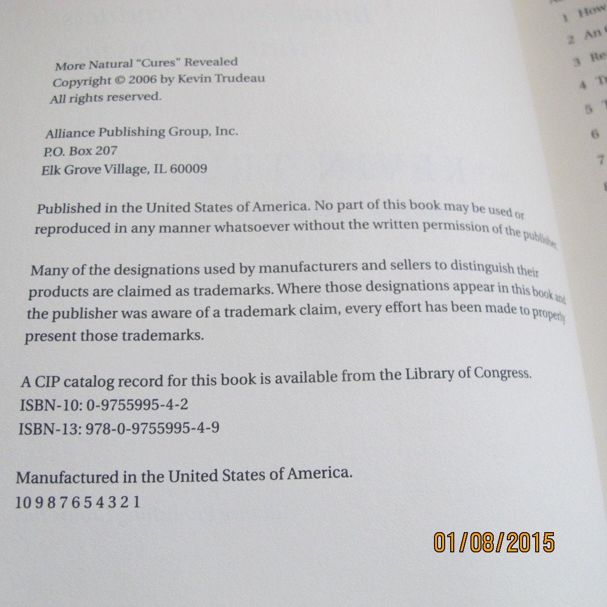 More Natural “Cures” Revealed used book depot
