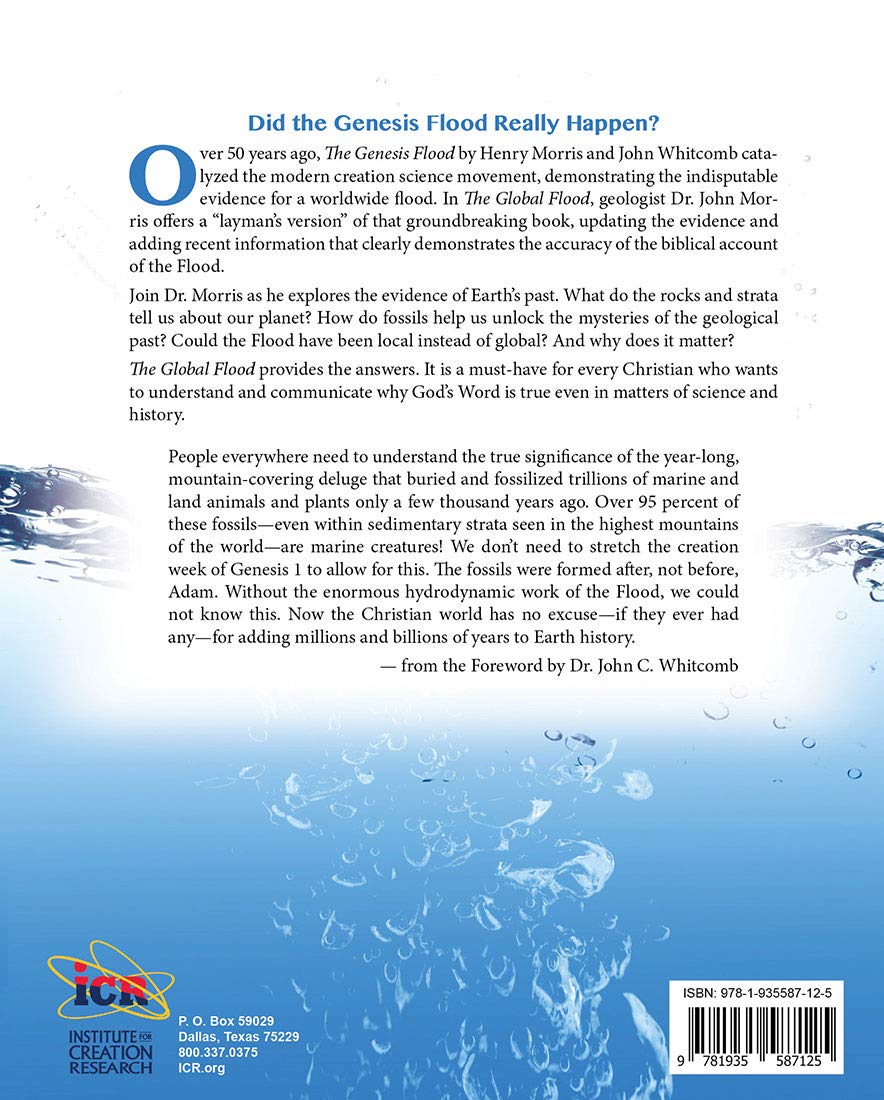 The Global Flood - The Flood - Unlocking Earth's Geologic History Hardcover - Institute for Creation Research used book depot