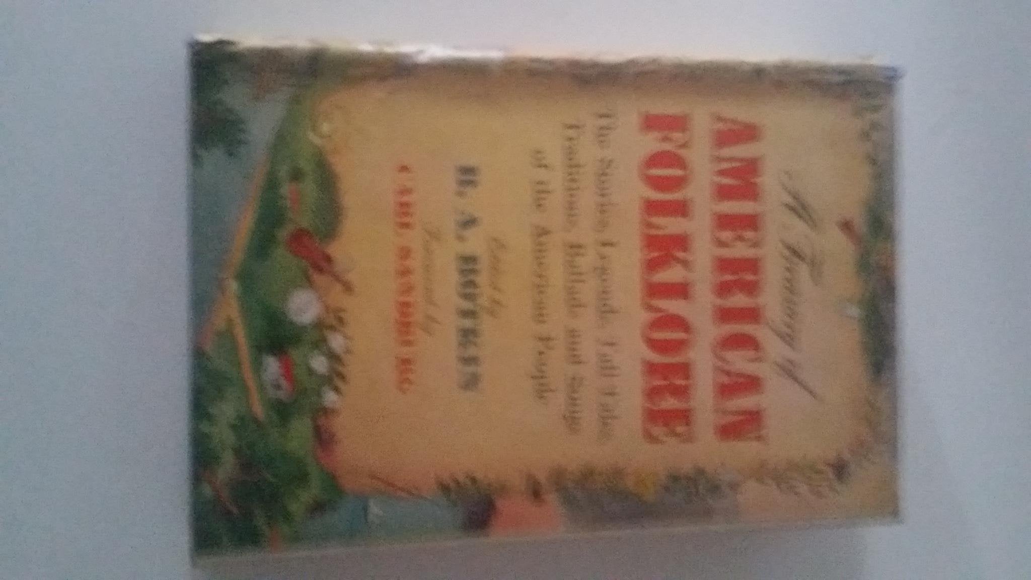 A Treasury of American Folklore used book depot