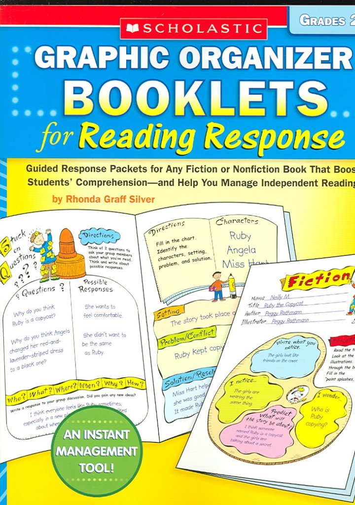 Graphic Organizer Booklets for Reading Response: Grades 2–3: Guided Response Packets for Any Fiction or Nonfiction Book That Boost Students’ Comprehension―and Help You Manage Independent Read used book depot