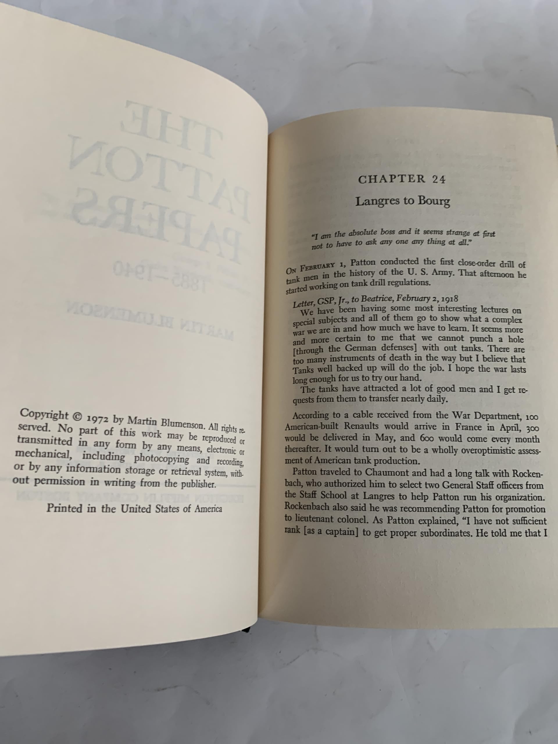 The Patton Papers 1885-1940 used book depot