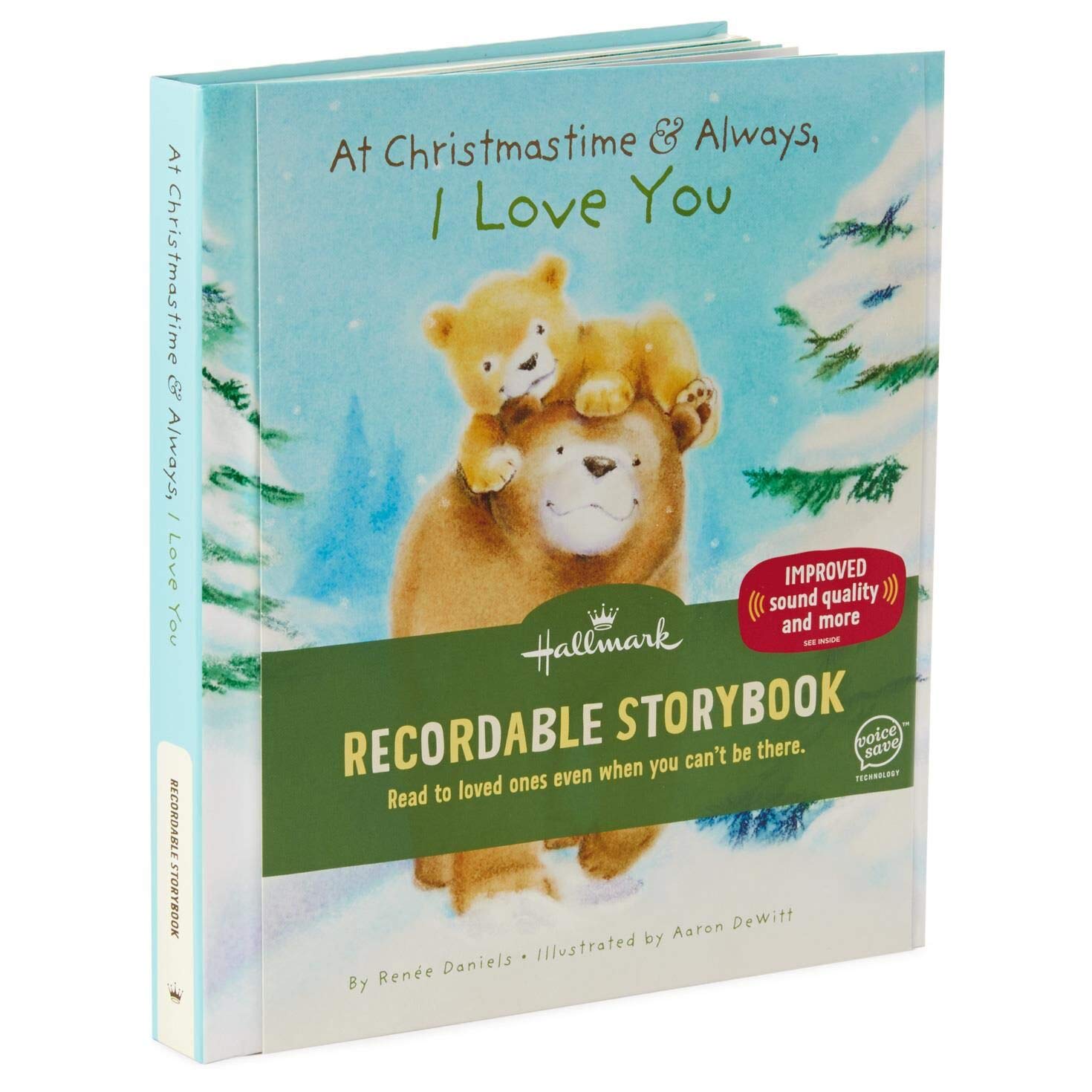 Hallmark at Christmastime and Always, I Love You Recordable Storybook Recordable Storybooks Animals & Nature Juvenile Fiction used book depot