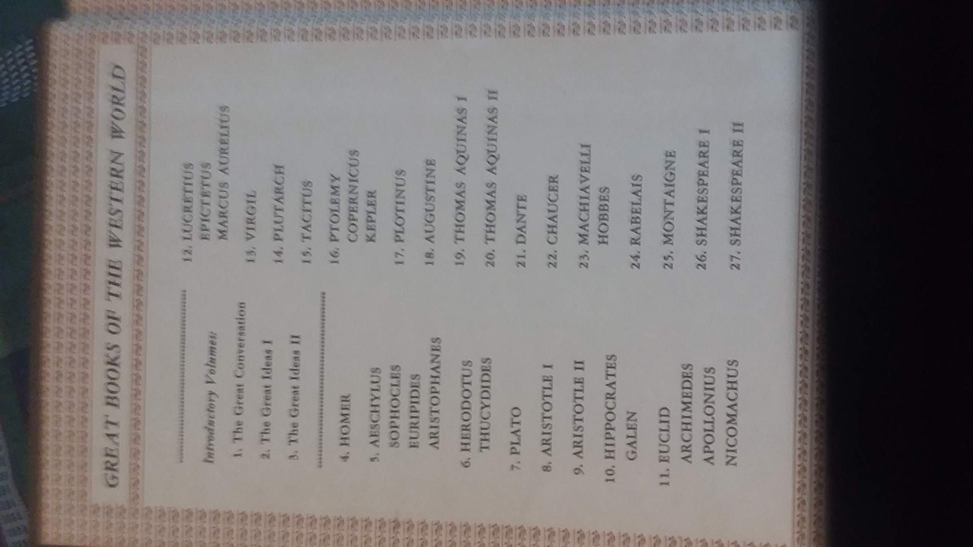 Great Books of the Western World (60 Volume Set) [Hardcover] [Jan 01, 1990] Robert Maynard Hutchins used book depot