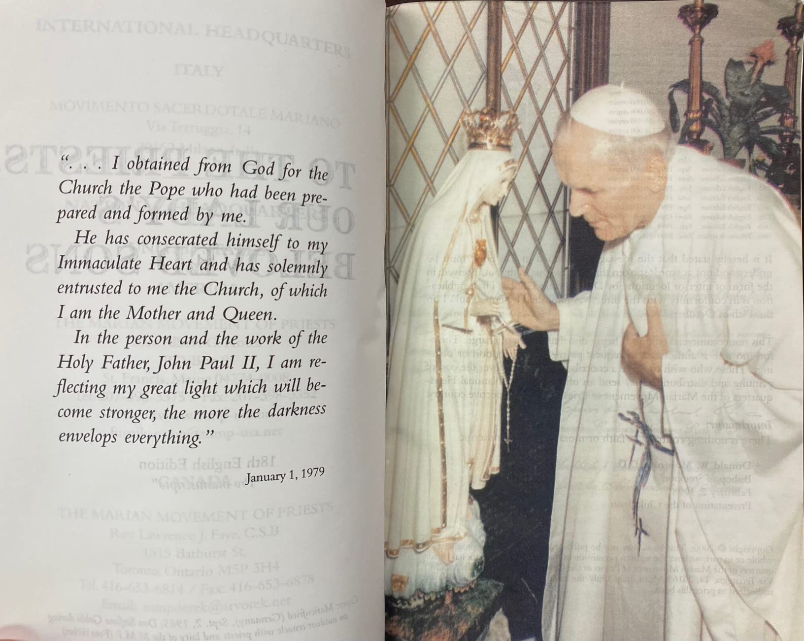 To The Priests, Our Lady's Beloved Sons (18th edition)