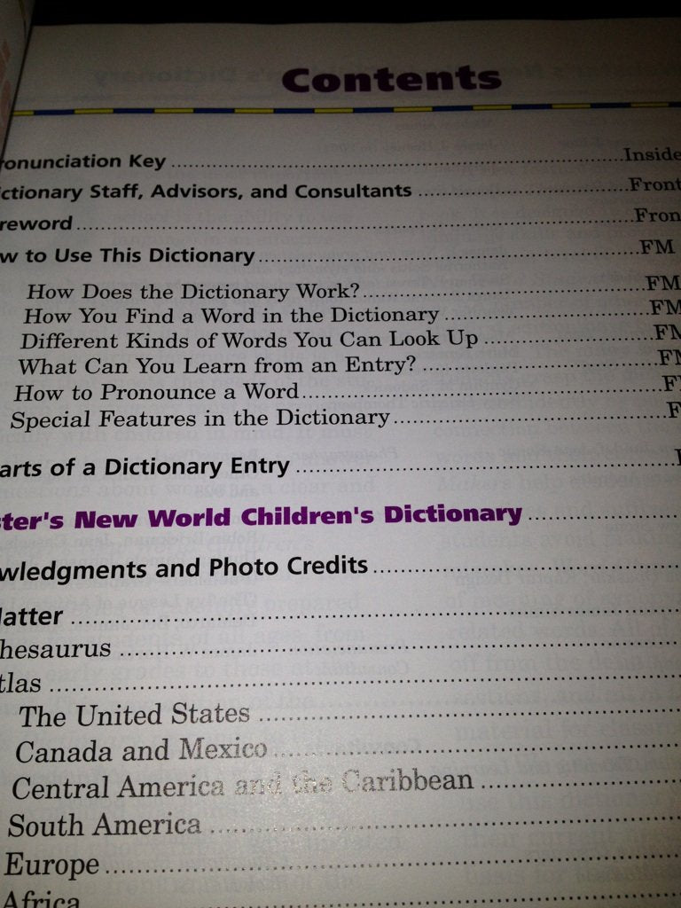 Webster's New World Children's Dictionary used book depot