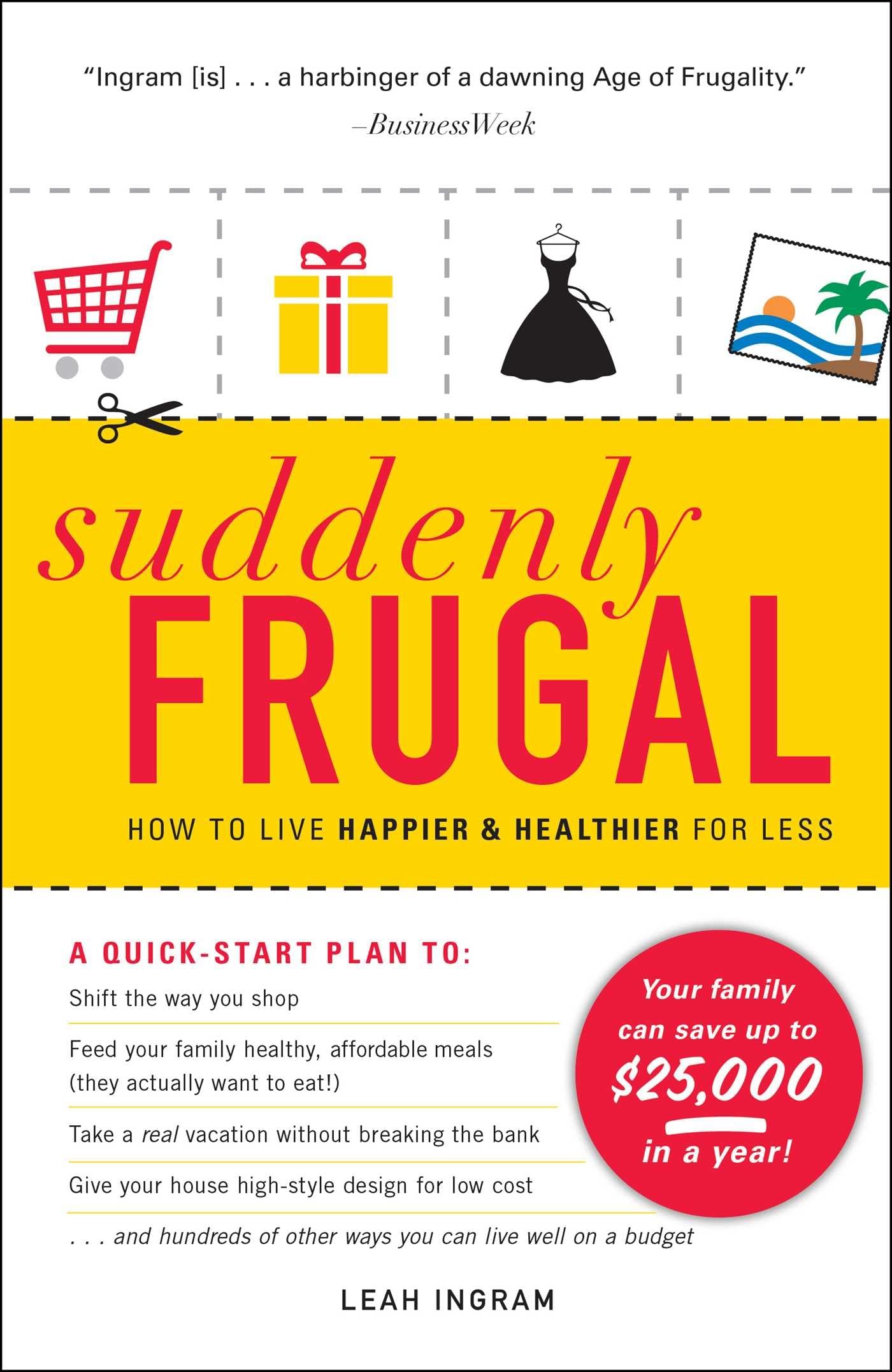 Suddenly Frugal: How to Live Happier and Healthier for Less used book depot
