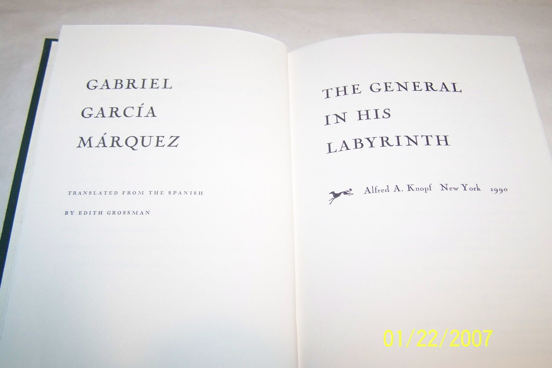 The General In His Labyrinth used book depot