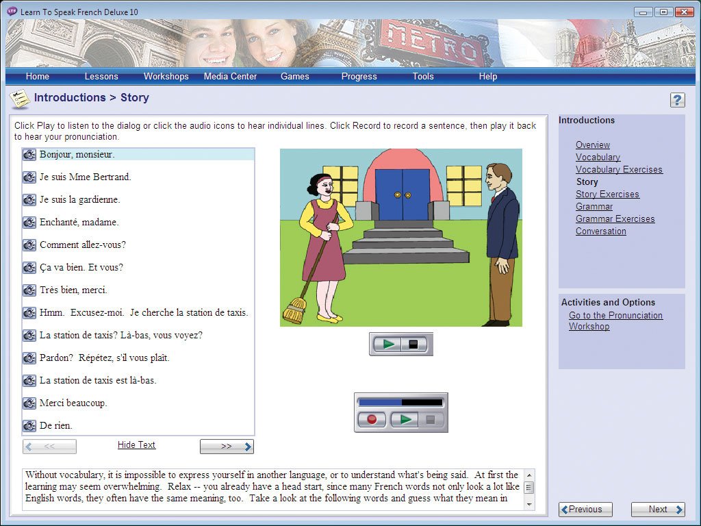 Learn to Speak French Deluxe 10