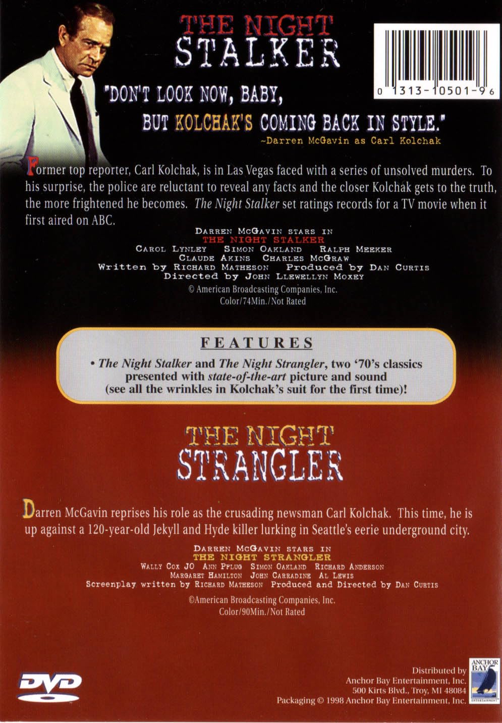 The Night Stalker/The Night Strangler used book depot