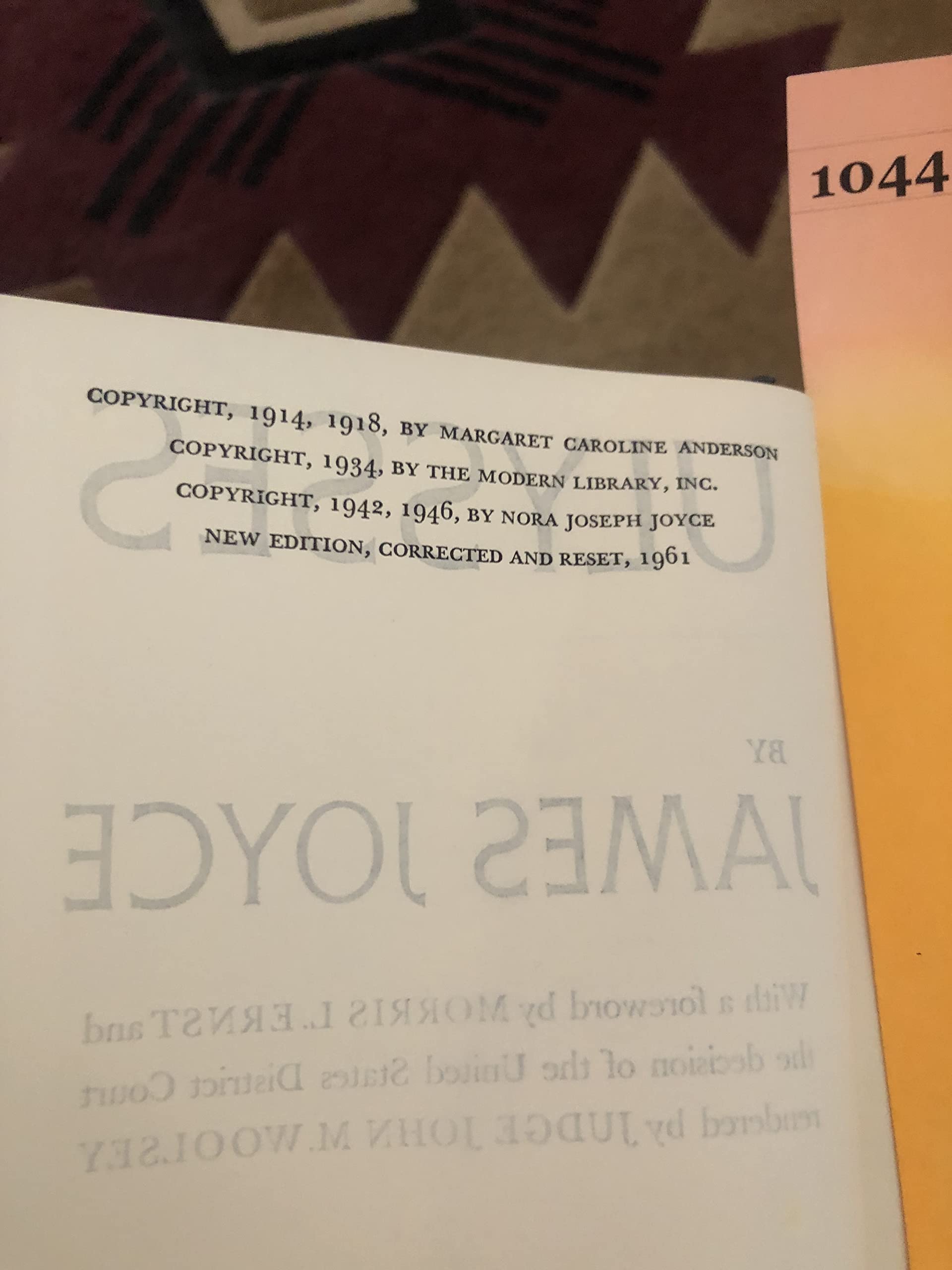 ULYSSES Complete and Unexpurgated, Modern Library Giant G52 used book depot