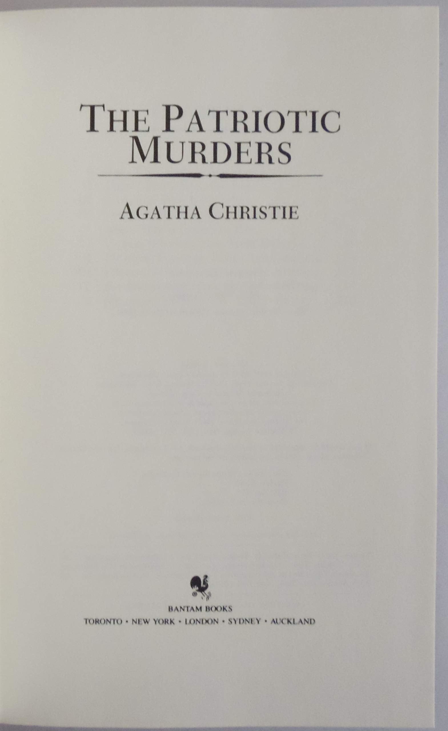 The Patriotic Murders used book depot