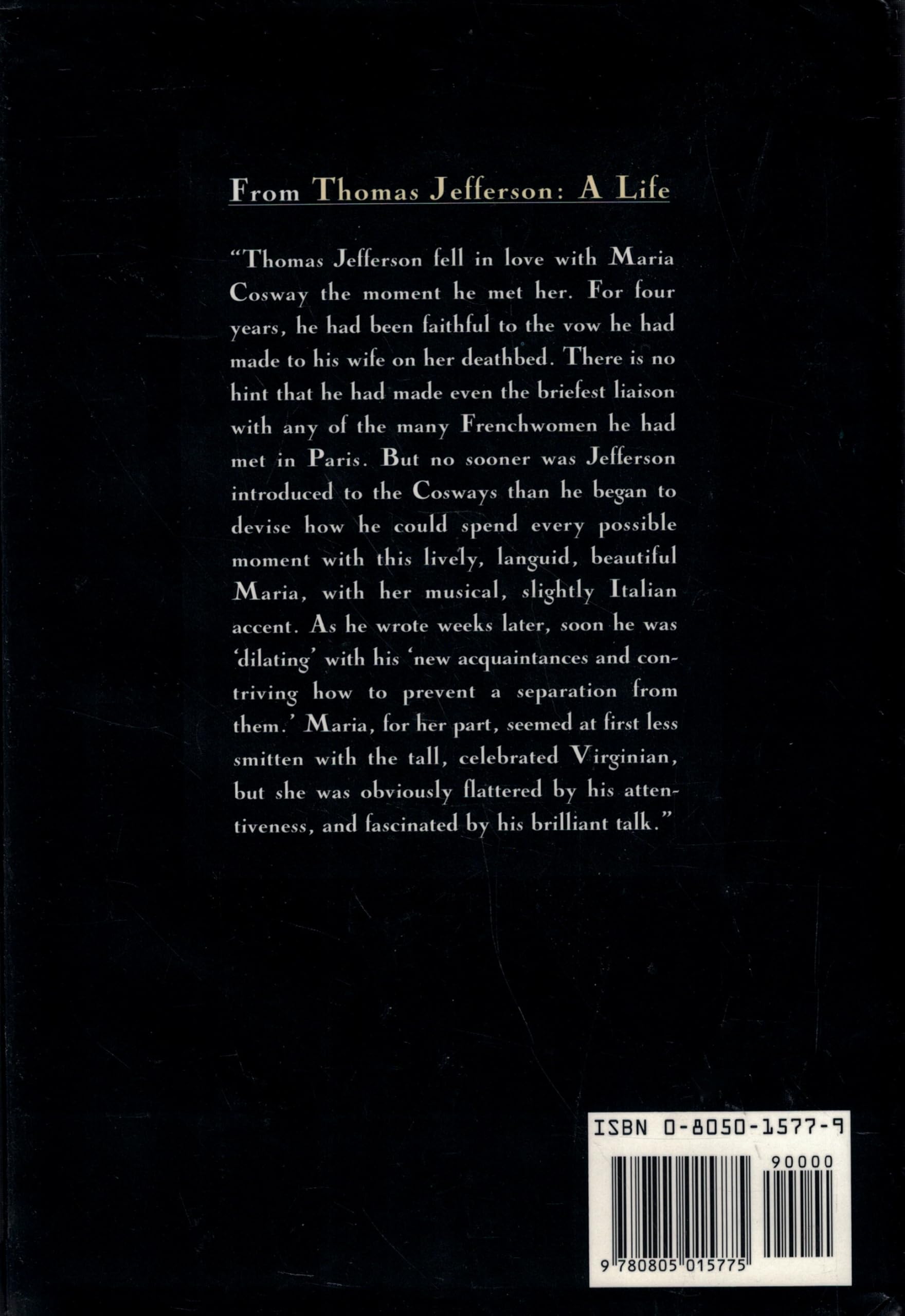 Thomas Jefferson: A Life used book depot