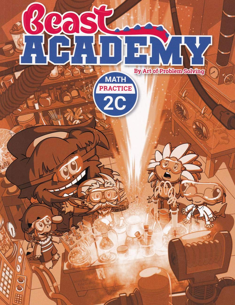 Art of Problem Solving Beast Academy 2A and 2B and 2C and 2D Guide and Practice 8-Book Set used book depot