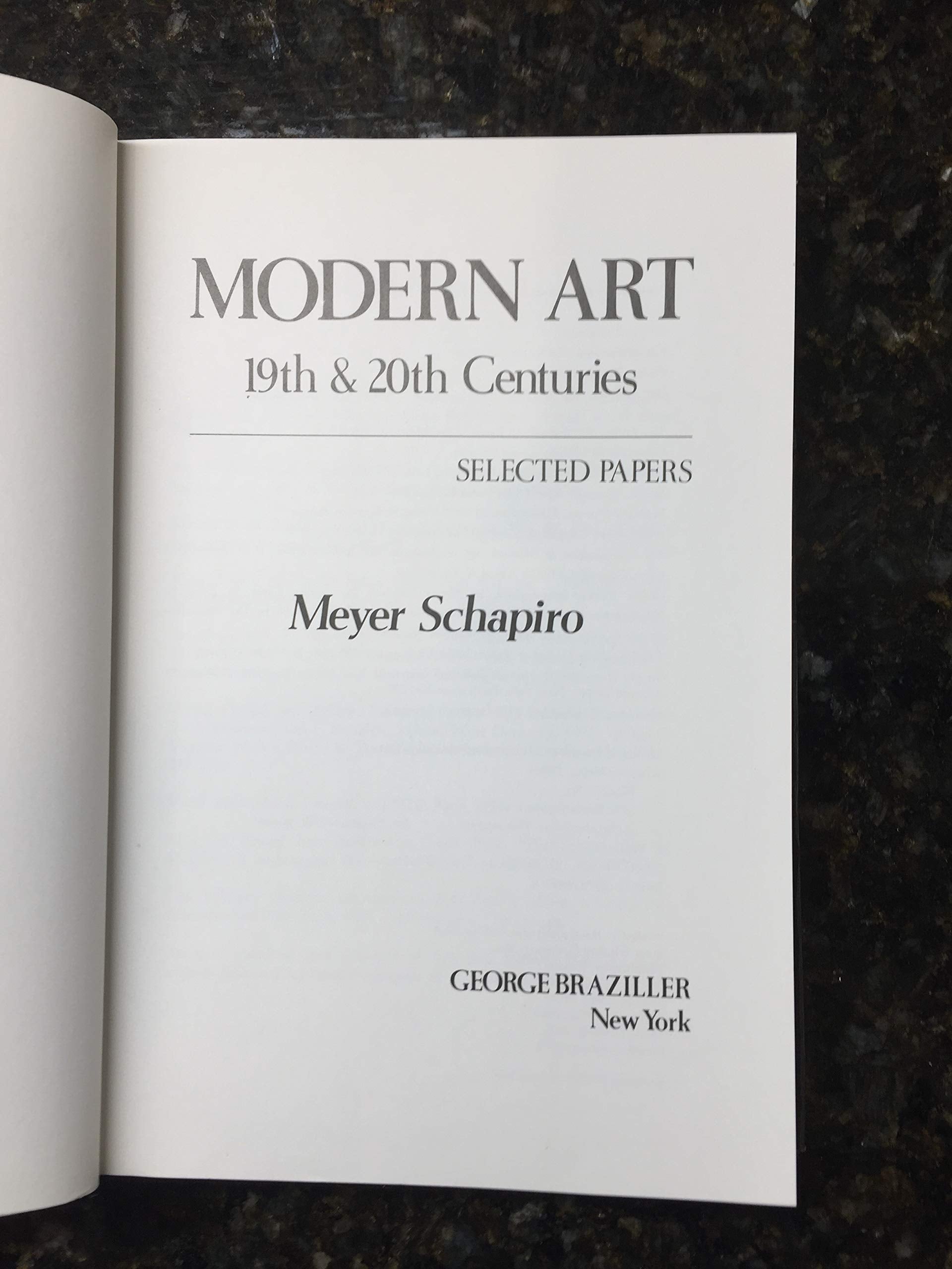 Modern Art, 19th & 20th Centuries (Selected Papers) used book depot