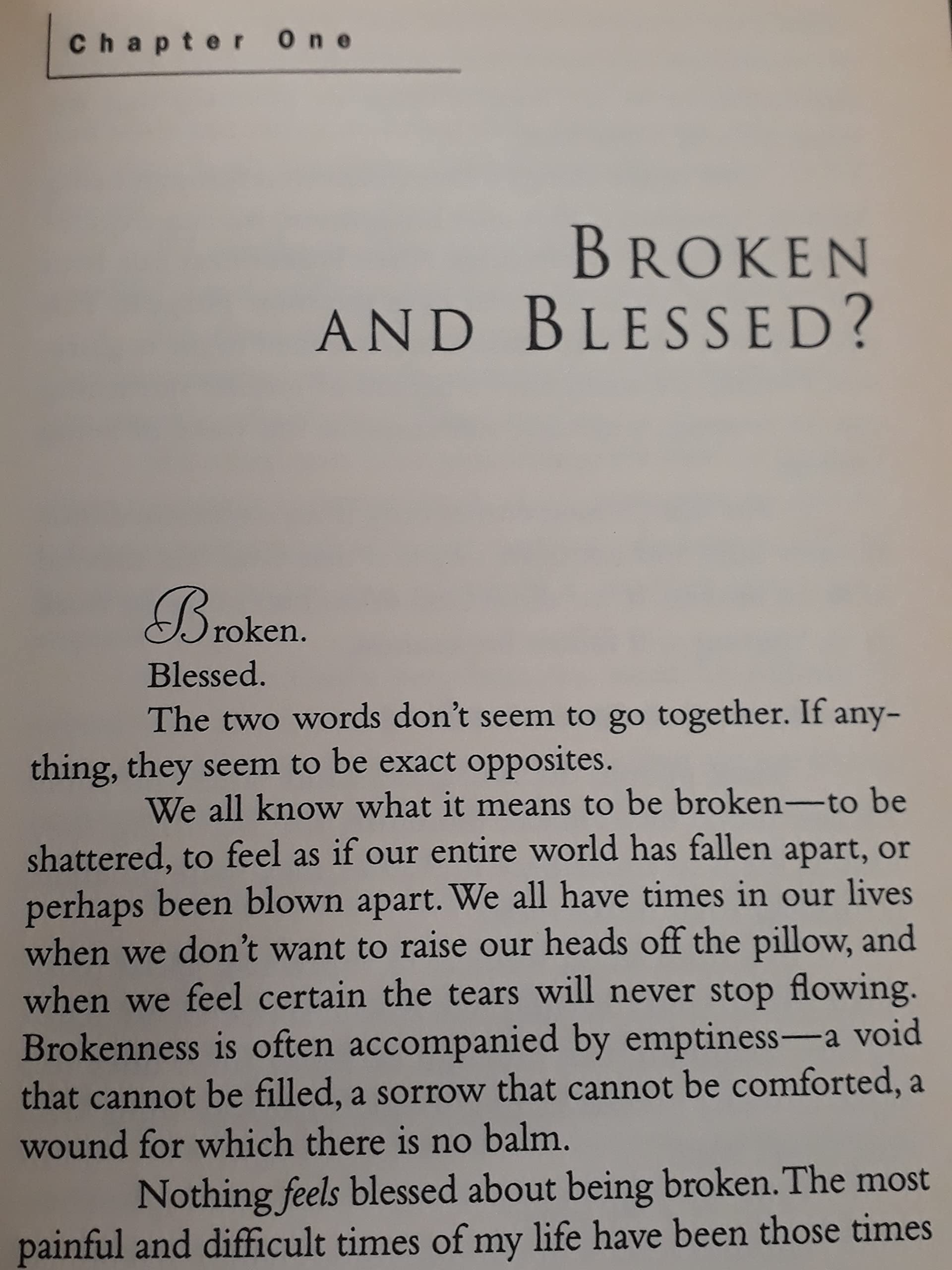 The Blessings of Brokenness: Why God Allows Us to Go Through Hard Times used book depot