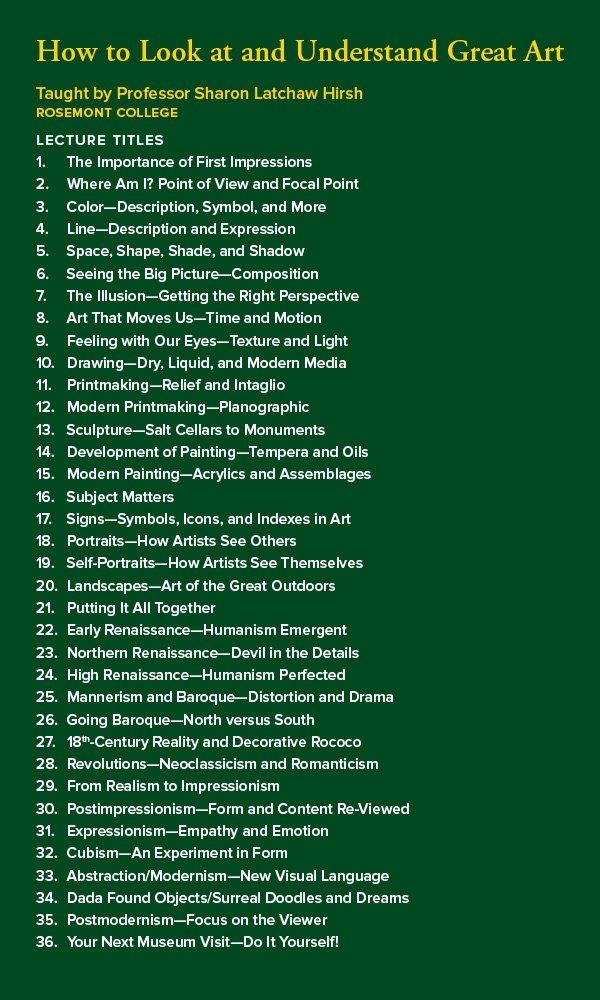 How to Look at and Understand Great Art used book depot