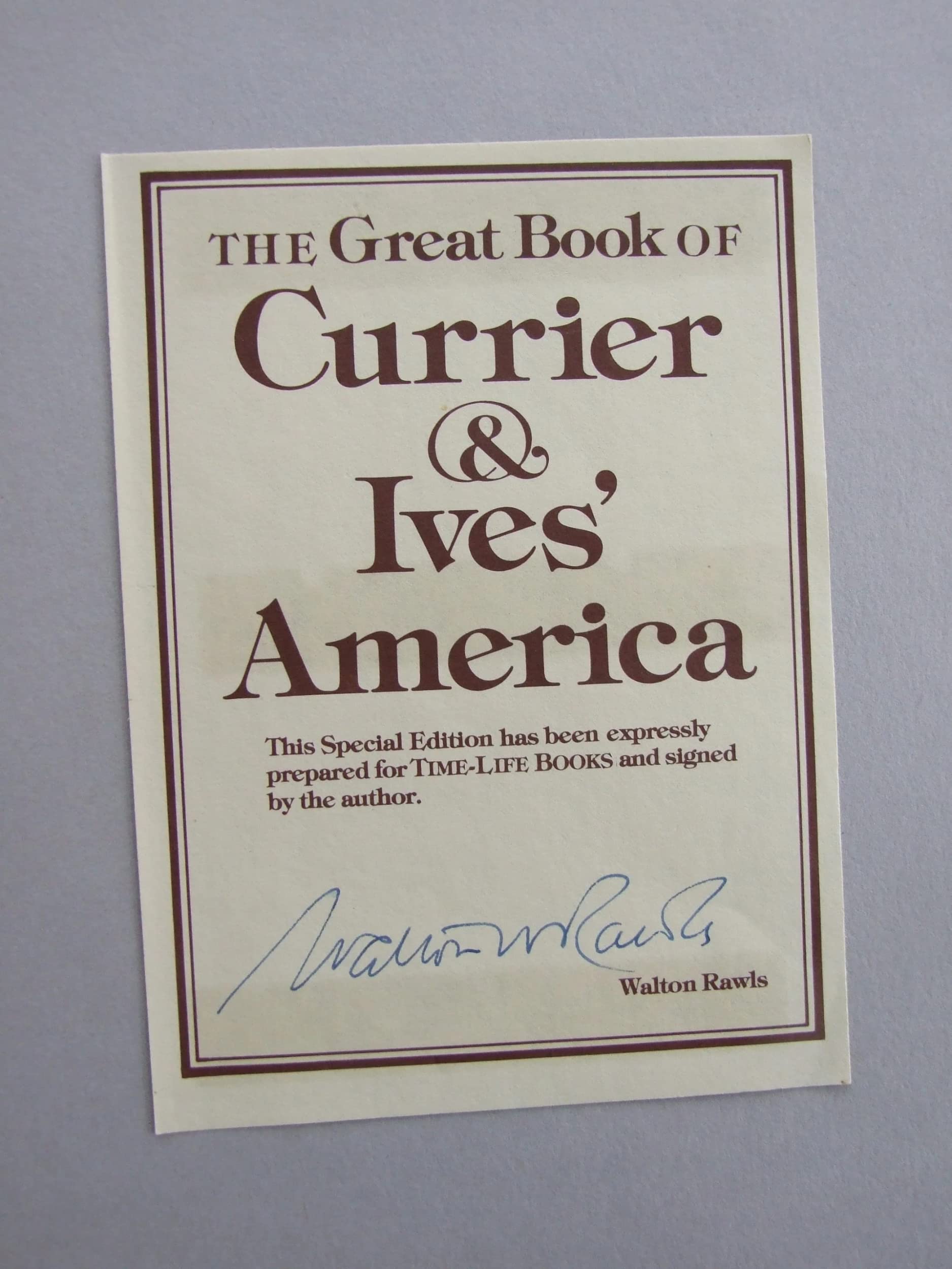 THE GREAT BOOK OF CURRIER & IVESÕ AMERICA used book depot