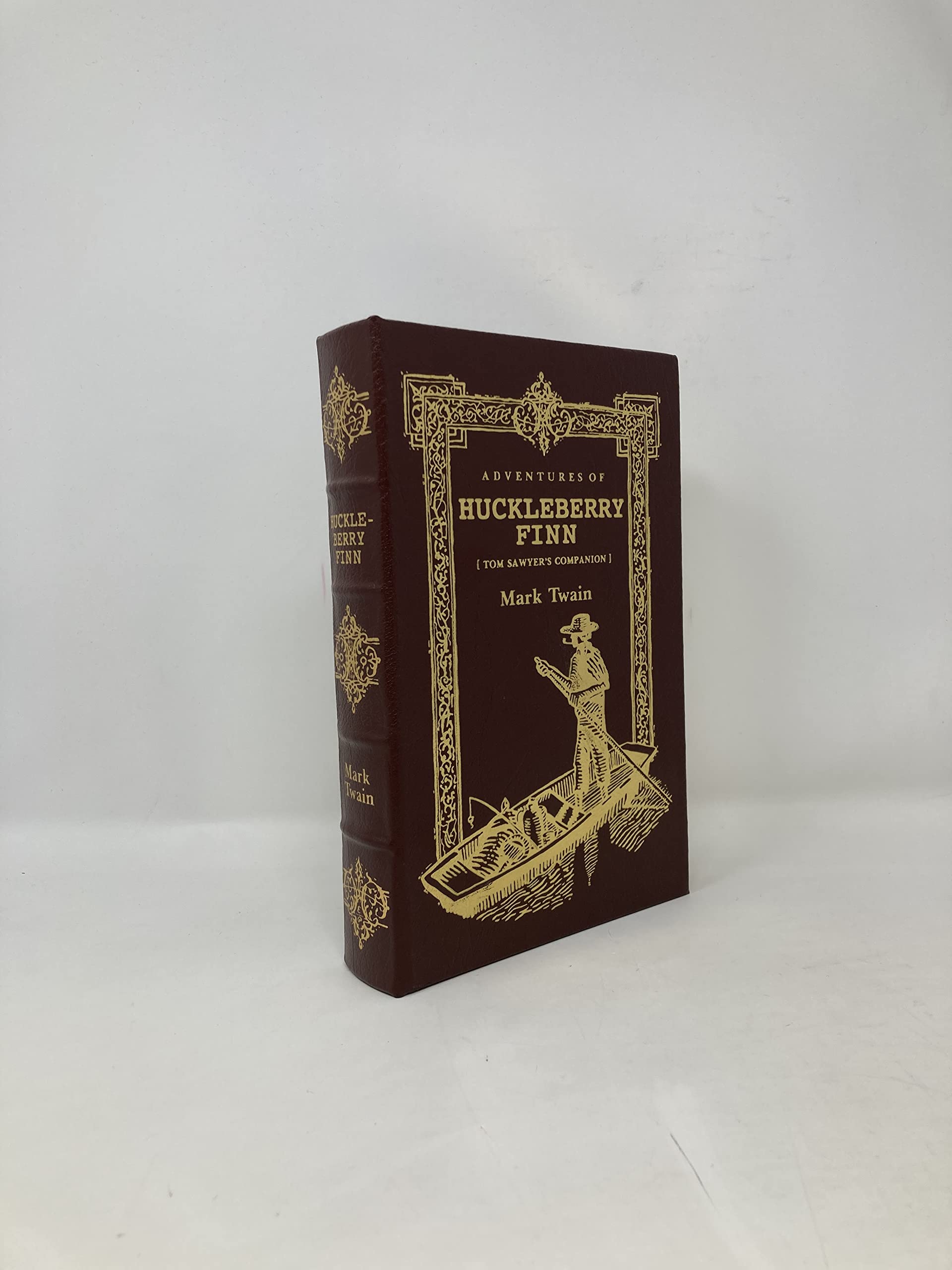 The Adventures of Huckleberry Finn: Tom Sawyer's Companion (2008 Brown Leatherbound Hardcover Easton Press Deluxe Limited Collector's Edition Printing, 0677068573) used book depot