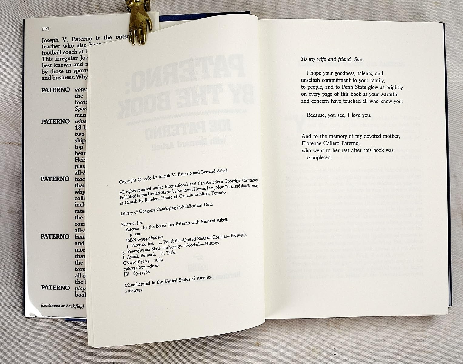 Paterno: By the Book used book depot