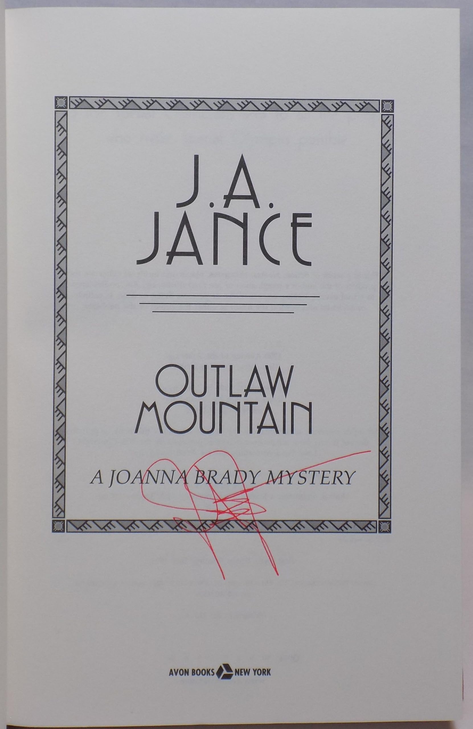 Outlaw Mountain (Joanna Brady Mysteries, Book 7) used book depot