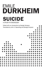 Suicide: A Study In Sociology used book depot