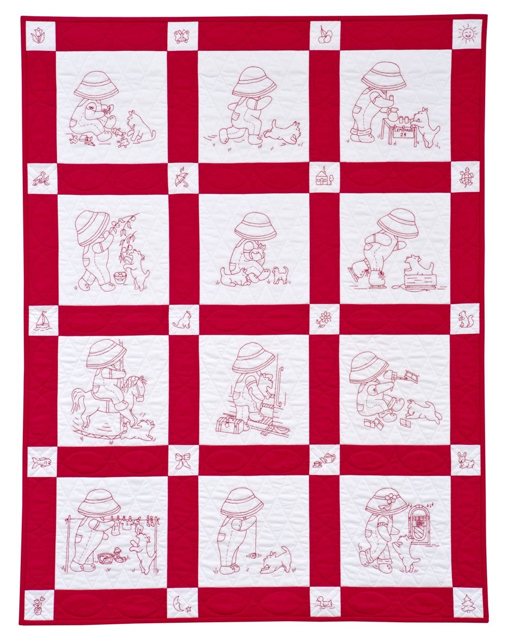 Sunbonnet Sue and Scottie at Play: Designs in Redwork and Applique used book depot