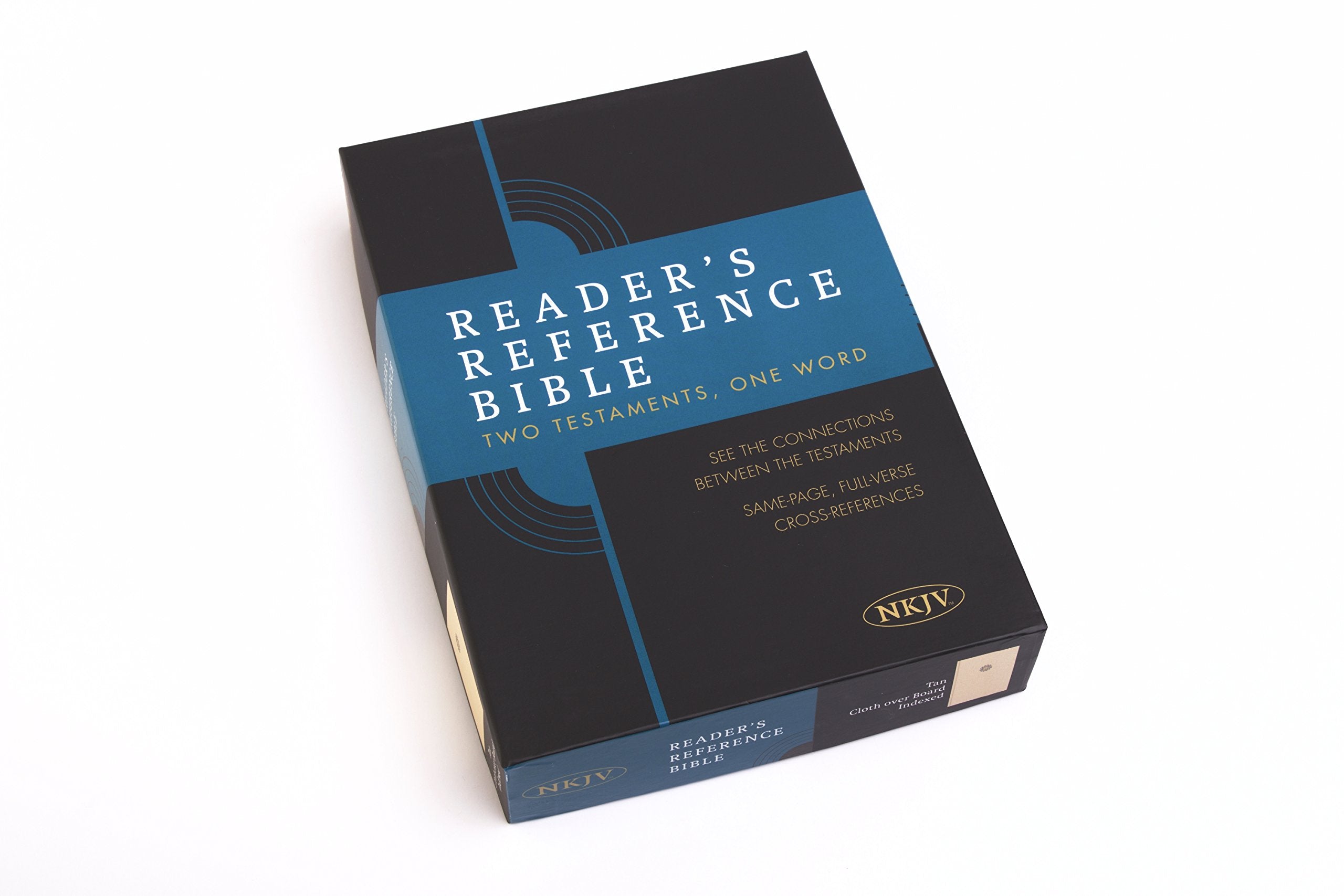 Reader's Reference Bible: NKJV Edition, Tan Cloth Over Board, Indexed
