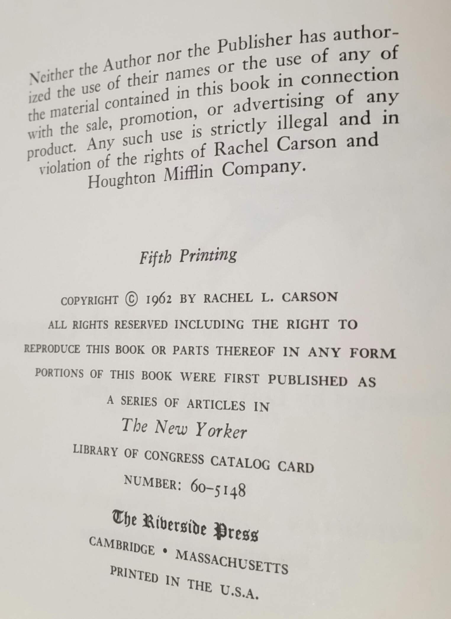 Silent spring used book depot