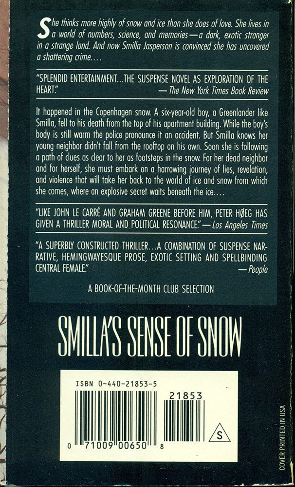 Smilla's Sense of Snow used book depot
