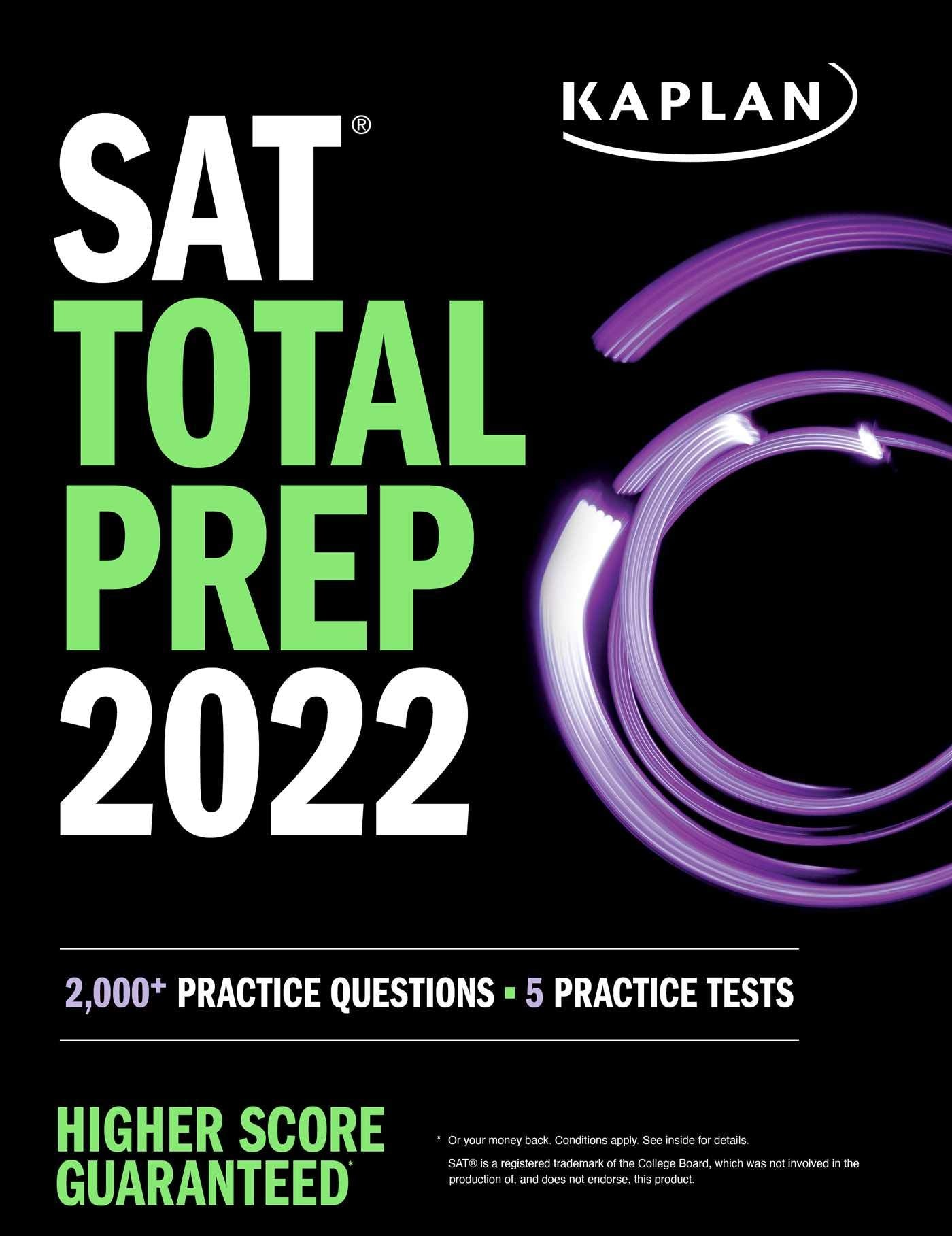 SAT Total Prep 2022: 2,000+ Practice Questions + 5 Practice Tests (Kaplan Test Prep) used book depot