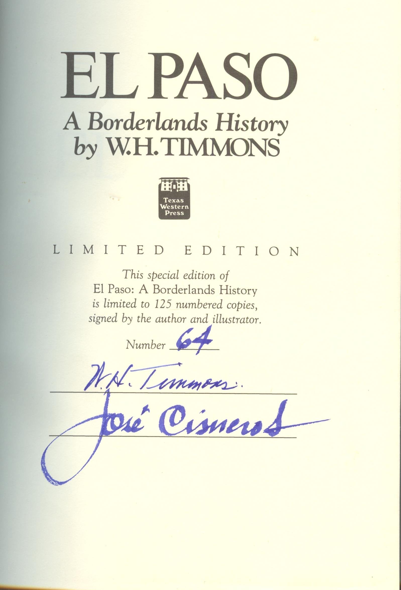 El Paso: A Borderlands History used book depot