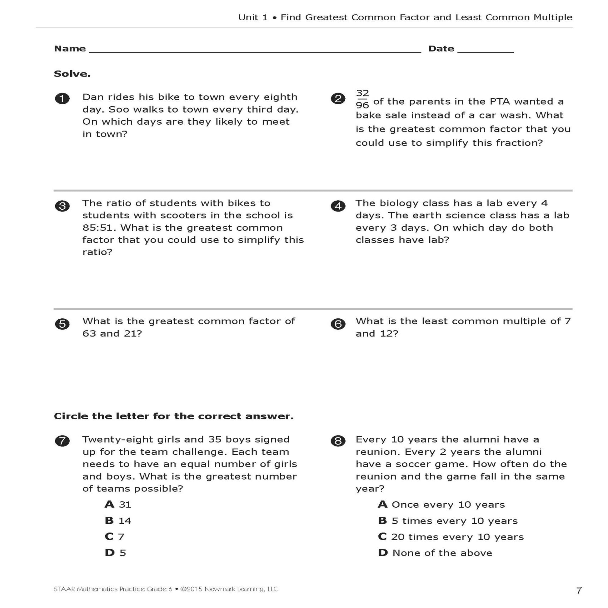 STAAR Mathematics Practice I For Children in Grade 6 I All-Inclusive Workbook for STAAR Prep I Mini-Lessons, Practice Pages, Assessments, & Practice Tests used book depot