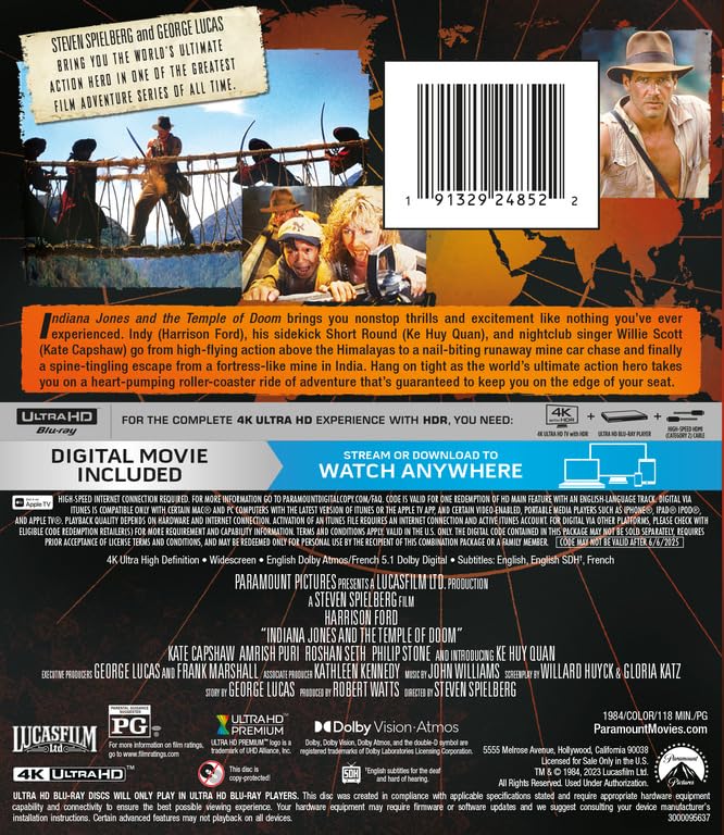 Indiana Jones and the Temple of Doom used book depot