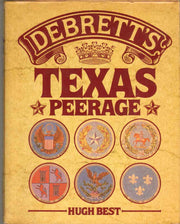 Debrett's Texas Peerage used book depot
