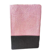 Holy Bible NLT, Personal Size Large Print edition, TuTone (Red Letter, LeatherLike, Pink/Brown) used book depot