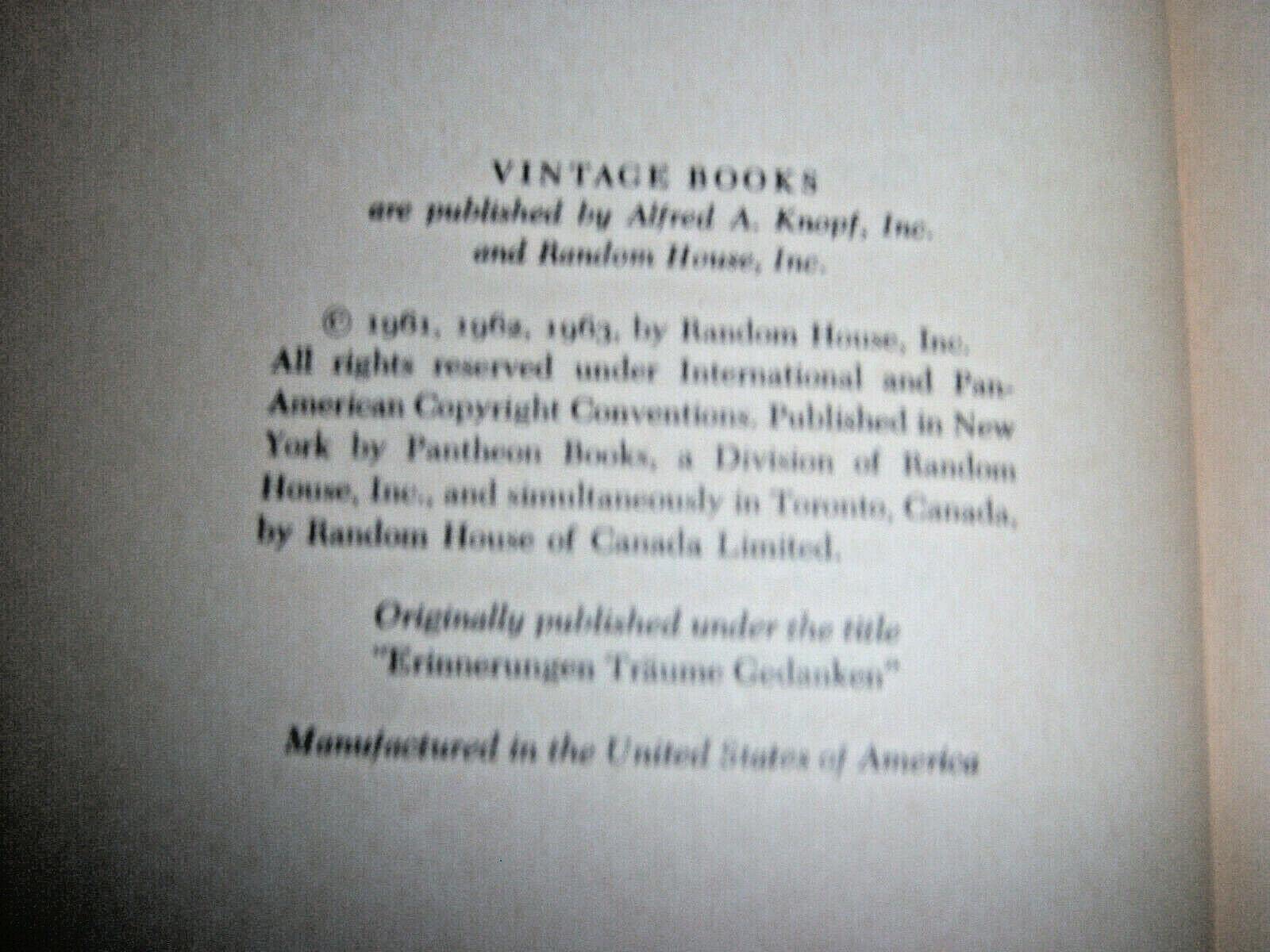 Memories, Dreams, Reflections used book depot