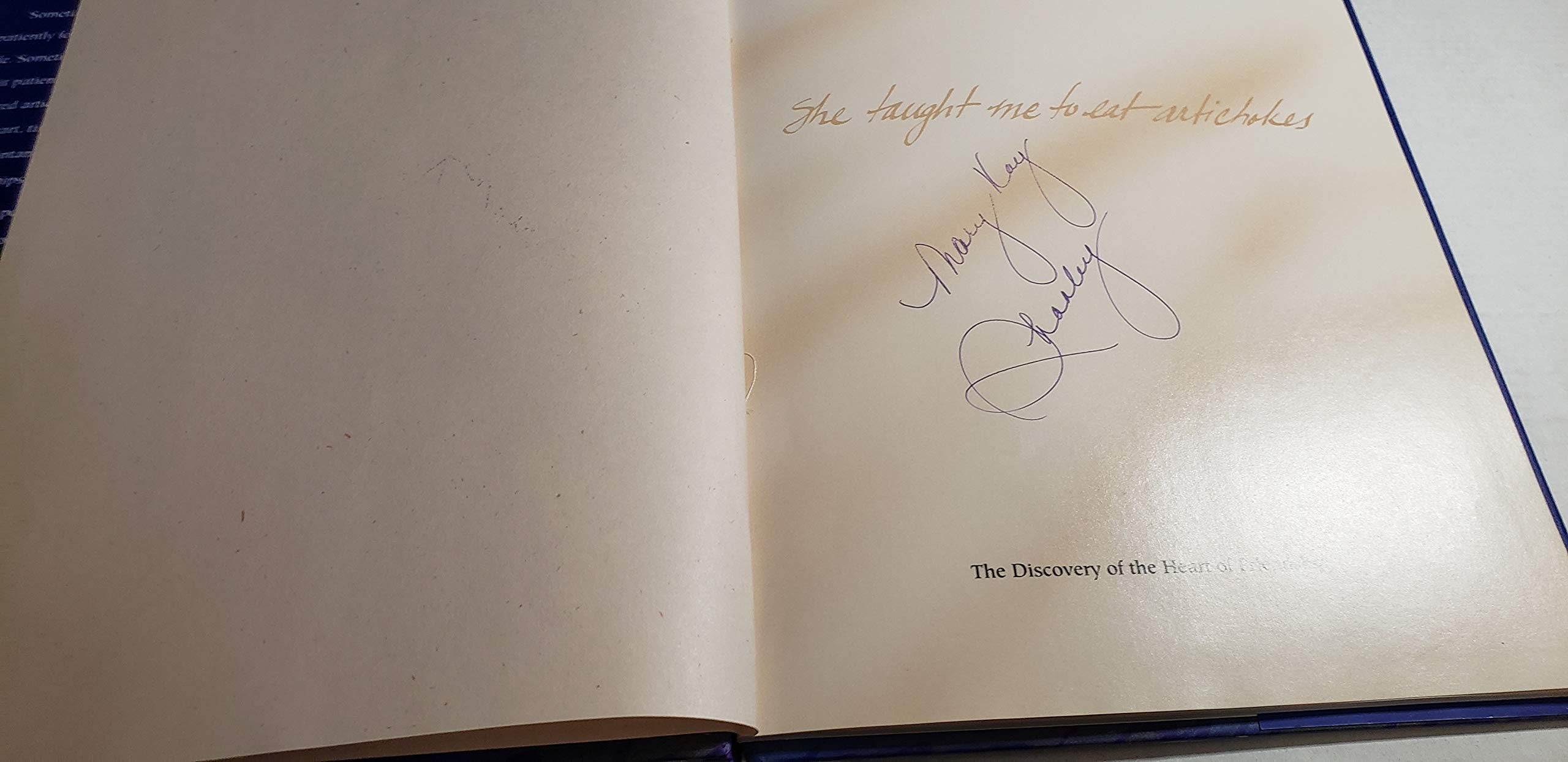 She Taught Me to Eat Artichokes: The Discovery of the Heart of Friendship used book depot