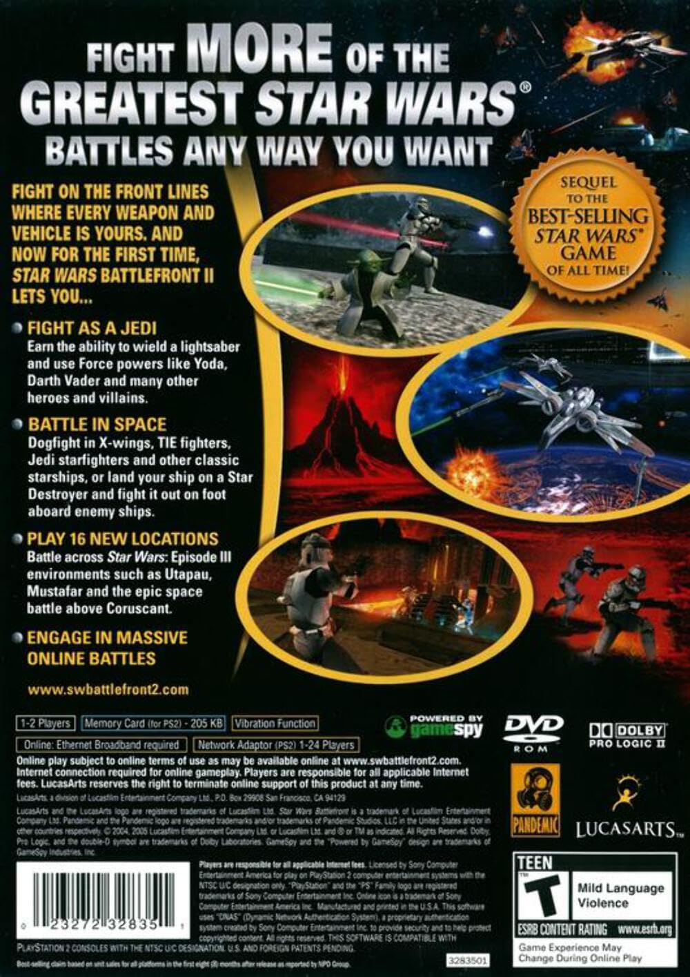 Star Wars Battlefront II - PlayStation 2 used book depot
