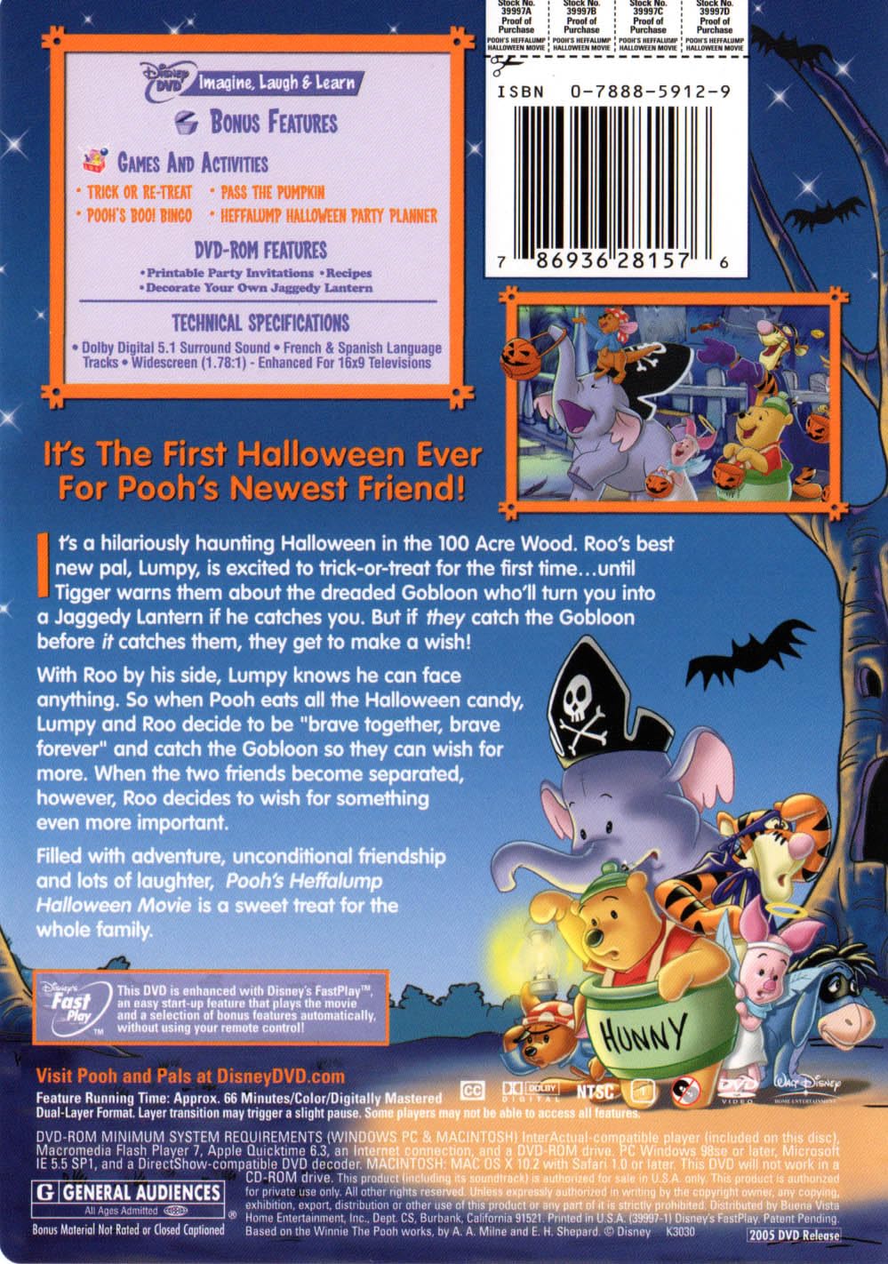 Pooh's Heffalump Halloween Movie [DVD] used book depot