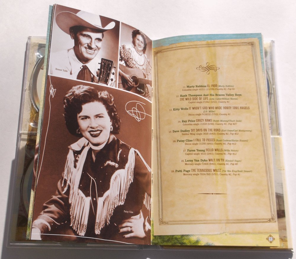 Legends of Country : Classic Hits of the 50's, 60's and 70's (3 CD BOX SET) + Bonus used book depot