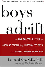 Boys Adrift: The Five Factors Driving the Growing Epidemic of Unmotivated Boys and Underachieving Young Men used book depot