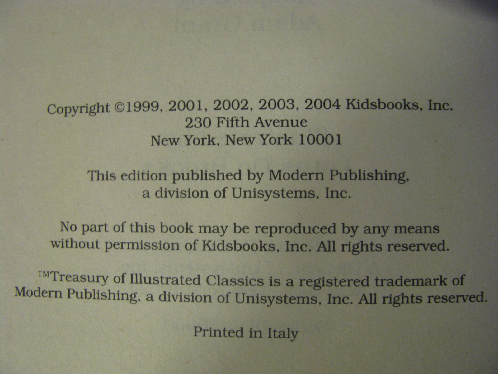 Treasury of Illustrated Classics 36 Book Library used book depot